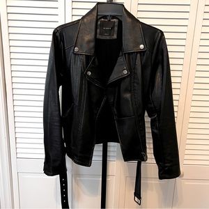 Elodie Black Leather Jacket